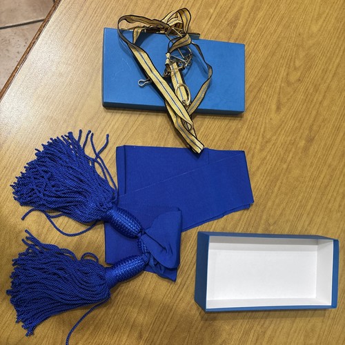 Blaue militärische schärpe - militärische,