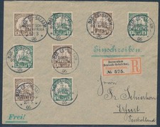 DOA Yacht MiF Einschreiben Dar-Es-Salam 1906 nach Erfurt (1412)