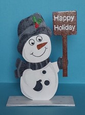 Holz Dekoration Schneemann