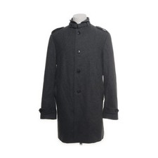 Yorn, Mantel, Herren, Größe: 48, Grau, Polyester/Wolle/Viskose, Fischgräte #Kbi