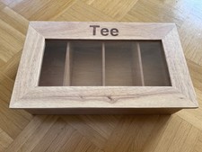 Holz Aufbewahrungsbox Teebox 4