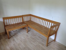 Eckbank Buchenholz 188 x 150; 2-teilig, auch getrennt nutzbar!