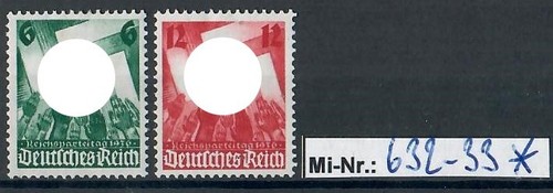 Deutsches reich 632 33 - mi-nr.:, 632-33