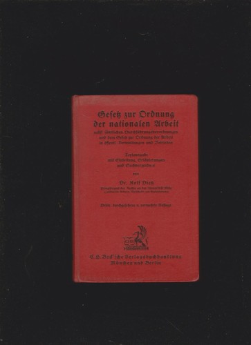 Buch gesetz zur ordnung der