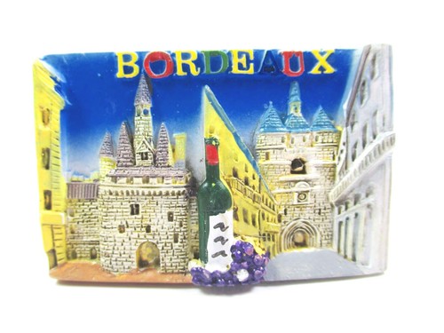Bordeaux magnet poly wein vino - bordeaux,