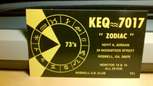 Radio qsl postcard zodiac - radio,