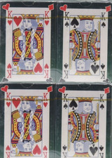 Spielkarten Kartenspiel Karten 4x56 St. Rot Blau Spiel Skat Canasta Bridge Poker