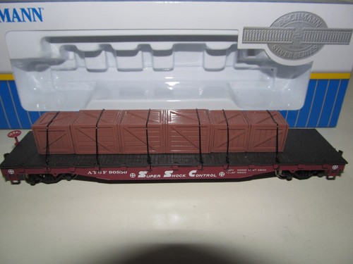 Bachmann flat car santa fe - santa,