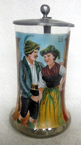 Alt bierkrug mundgeblasen - alt,