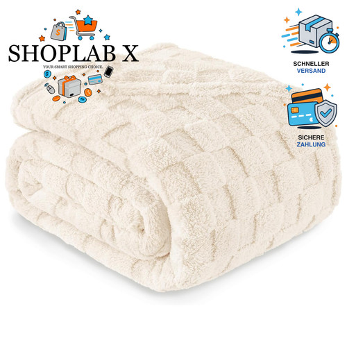 Kuscheldecke flauschig 150x200 - flauschig,