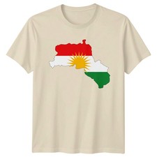 T-Shirt Kurdistan Flagge Karte