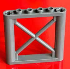 LEGO Träger Zaun Stütze Wand Geländer 64448 neu dunkelgrau Wand Element 1x6x5