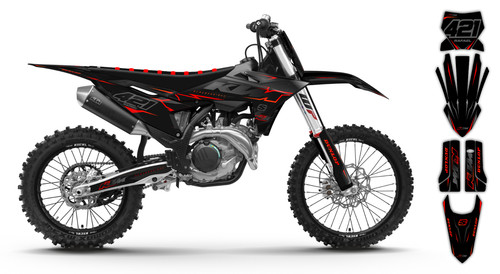 Ktm dekor aufkleber sxf - ktm, 125