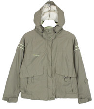 Columbia Titanium Omni-Tech Jacke Damen XL Kapuze Gepolstert Schnee Gaiters Ski