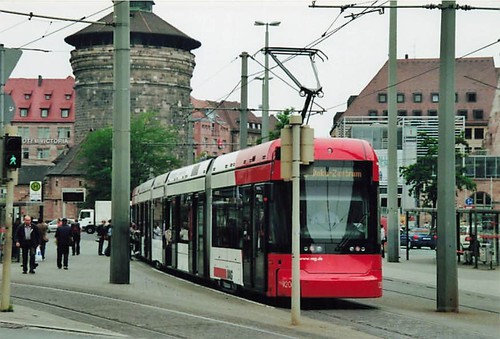 Foto straßenbahn nürnberg - straßenbahn,