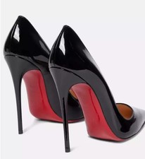 Lackleder Pumps mit roter