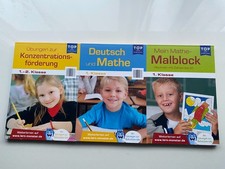 TOP in der Schule Schulbuche Grundschule Deutsch Mathe 1 2 Klasse Übungen Neu