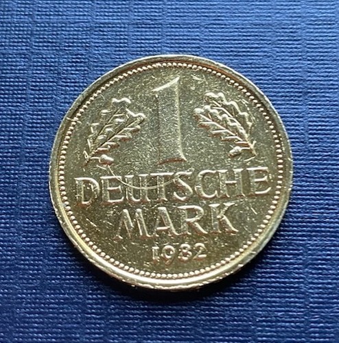 Mark vergoldet 1982 g - 1,