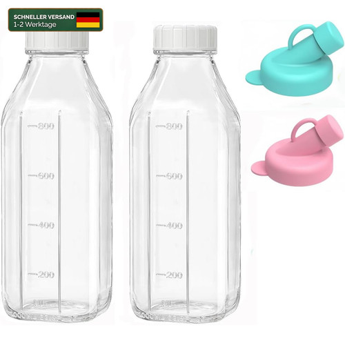 Glasflaschen liter mit - 1,