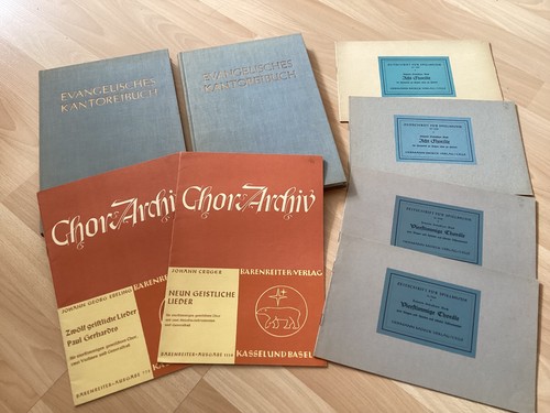 Konvolut alte noten - noten:, choräle