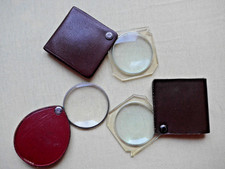 Alte Taschen Lupen ca. 5 cm