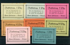 Erfurt 8 Scheine Notgeld / Hans Hillmann ................................2/28799
