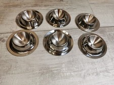 Edelstahl Eierbecher Set, 6 Stück, Eierständer Eierhalter Fackelmann Gebraucht