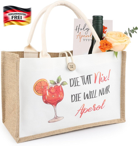 Jutetasche für aperol spritz - aperol,