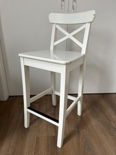 3 x INGOLF Barhocker mit Fußstütze, weiß, 63 cm - von IKEA - shabby chic