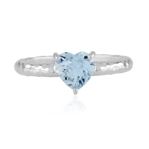 Silberring mit aquamarin - mit, im