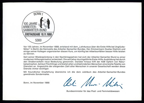 Brd ministerkarte 1988 - brd,