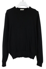 Suitsupply Merinowolle Pullover Herren XL Crew Neck Stretch Schwarz