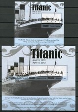 Tuvalu 2012 Titanic Schiff Katastrophe Ship Navi Untergang 1816-19 Block 181 MNH