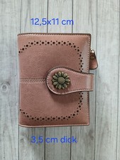 Damen Leder Geldbörse Portemonnaie Farbe rosa NEU