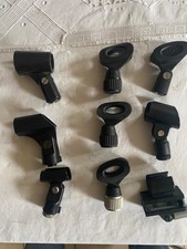 9 x Mikrofon Clip Halter / Klemme  gebraucht aus Lagerauflösung