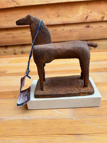 Pferde skulptur metall - pferde, titel
