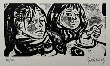 Karl Hubbuch Signierte