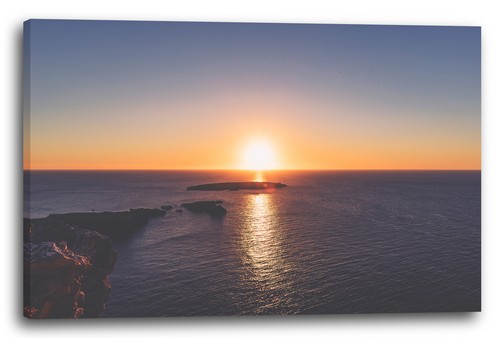 Lein wand bild sonnenuntergang - lein-wand-bild,