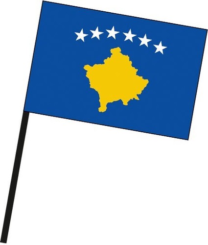 Kosovo flagge stockfahne - flagge,,