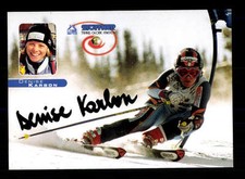 Denise Karbon Autogrammkarte Original Signiert Ski Alpin + A 162939