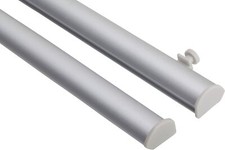 Set Klemmleiste und Paneelwagen 60cm Flächenvorhang Schiebevorhang Klemmschiene