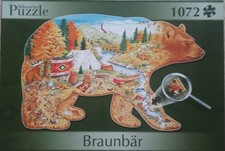 Puzzle Silhouette Braunbär