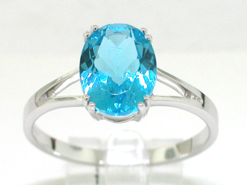 Blautopas ring 585 - ring,