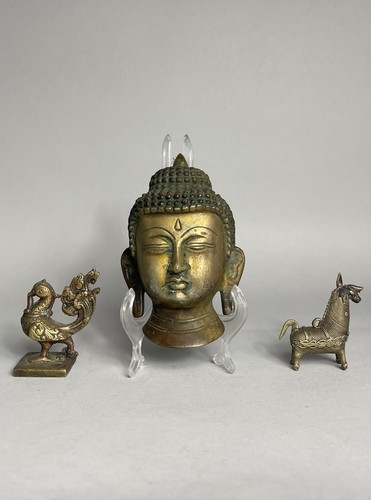 Konvolut antiker buddha kopf - konvolut,