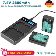 2xLP-E6 2.6Ah Akku+Dual