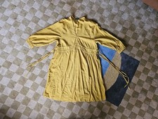 C&A Kleid Sommerkleid Senfgelb