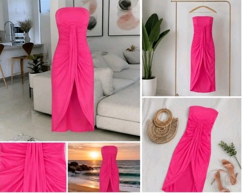Damen abendkleid pink kleid - abendkleid,