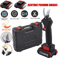 21V Astschere Kabellos Gartenschere Baumschere Garten Strauchscheres +2x Akku