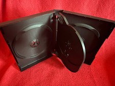 50 DVD CD Hüllen 4fach 4er-DVD-Box schwarz  27mm Stark auf 6 Disc erhöhbar, NEU 