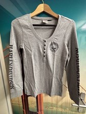 Harley Davidson  Dealer -  Langarm - Shirt , Damen, Gr. L, Ungetragen, Grau,